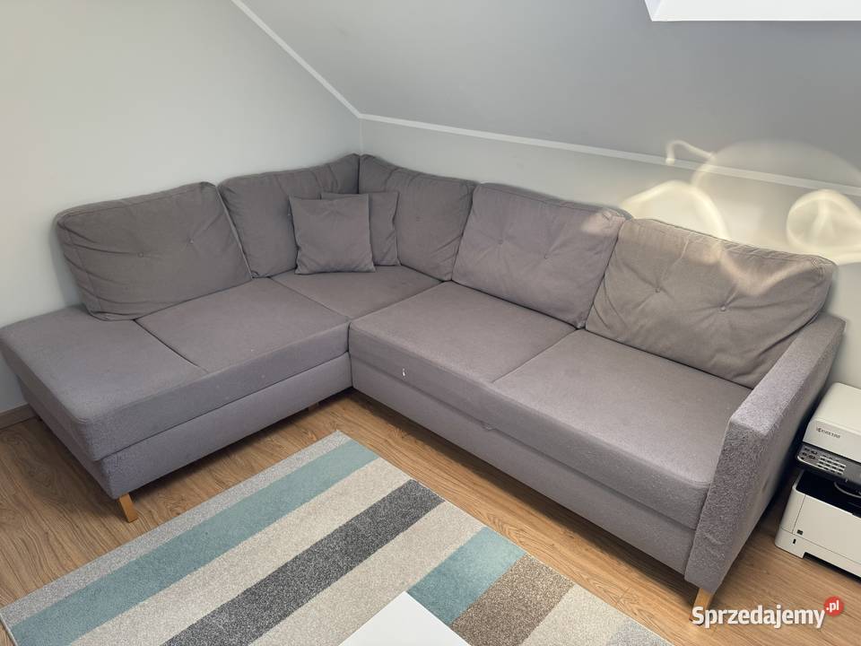 Kanapa w stylu skandynawskim z funkcją spania Narożniki wielkopolskie Leszno