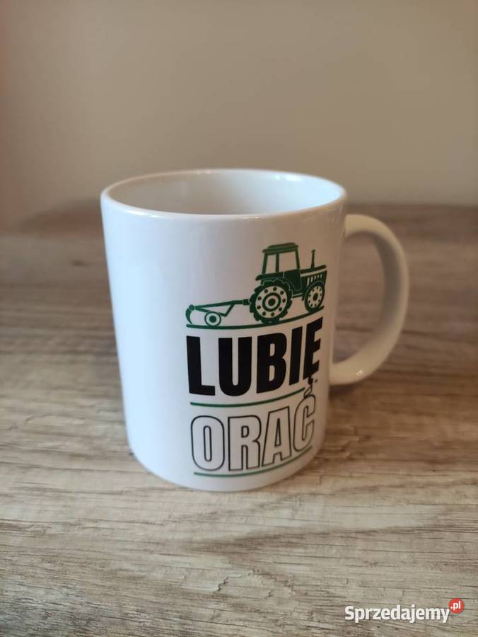 Nowy kubek Lubię Orać 330 ml porcelana Prezent biały podkarpackie Rzeszów