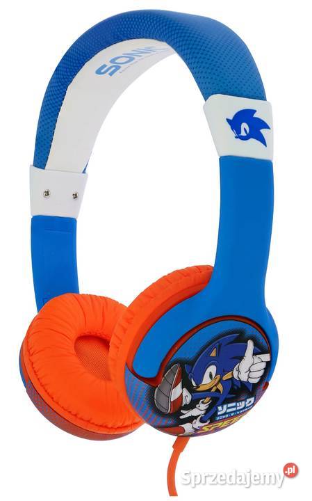 Jeż Sonic The Hedgehog Słuchawki Przewodowe Nauszne