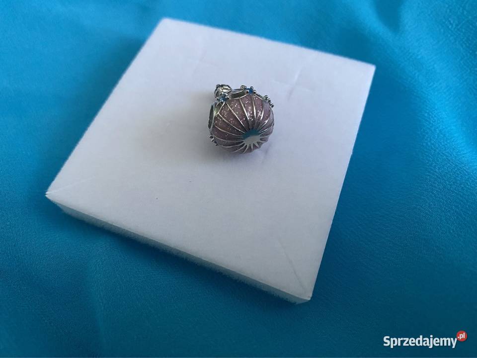 nowa emaliowana zawieszka charms beads brokatowy