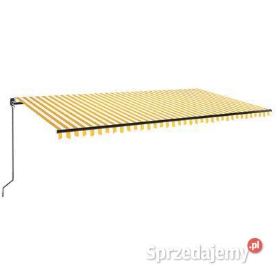 vidaXL Ręcznie zwijana markiza z LED 600x350 Dom i Ogród Warszawa