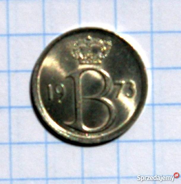 25 CENTYMÓW 1973 BELGIA Numizmatyka lubelskie Piszczac