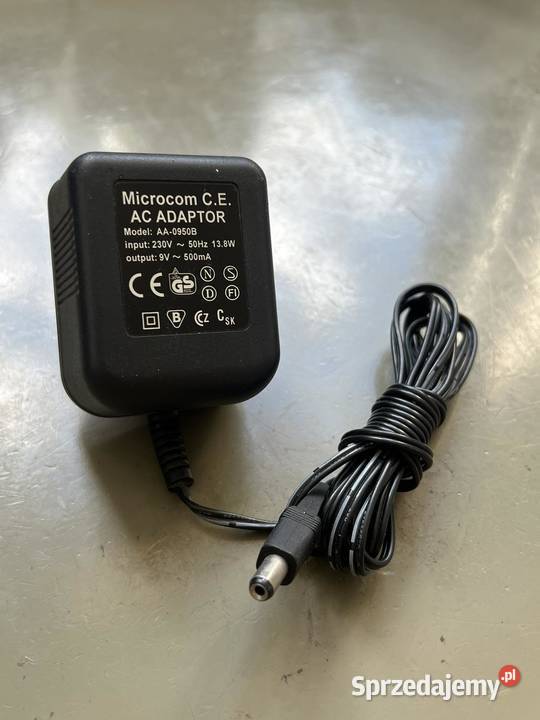 Zasilacz 9VAC 500mA AA0950AB 138W wtyk DC 5521mm śląskie Gliwice