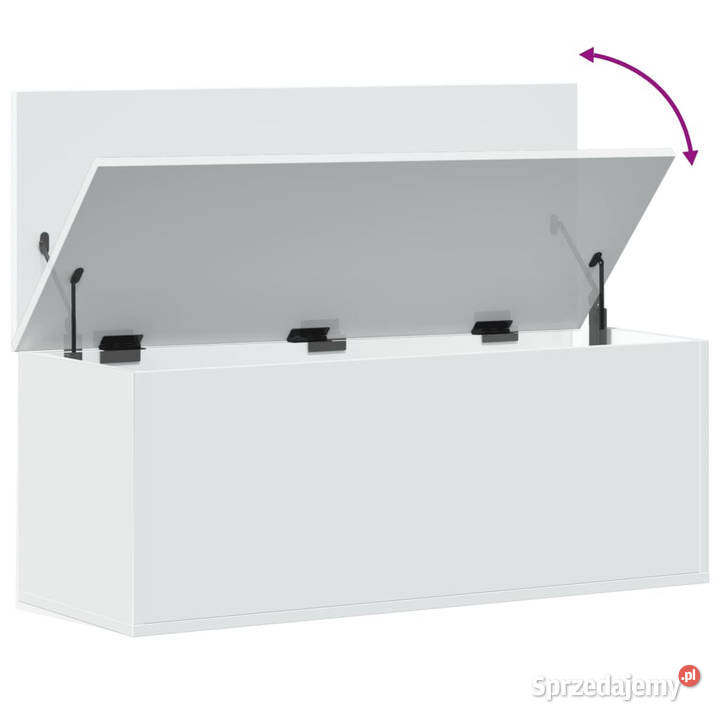 Skrzynia biała 90x35x35 materiał drewnopochodny