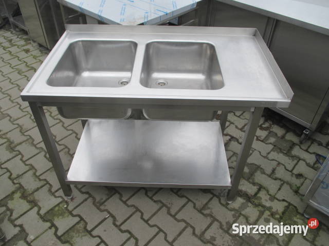 ZLEW GASTRONOMICZNY 2 KOMOROWY Z PÓŁKĄ 1207085 Ostrów Wielkopolski