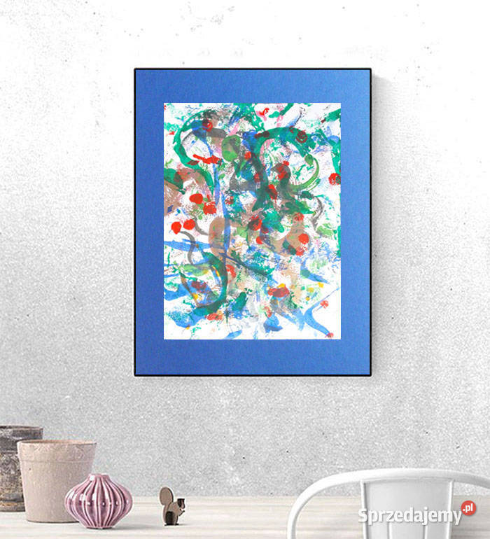 abstrakcyjny rysunek A3 nowoczesny obrazek 30x40 opolskie