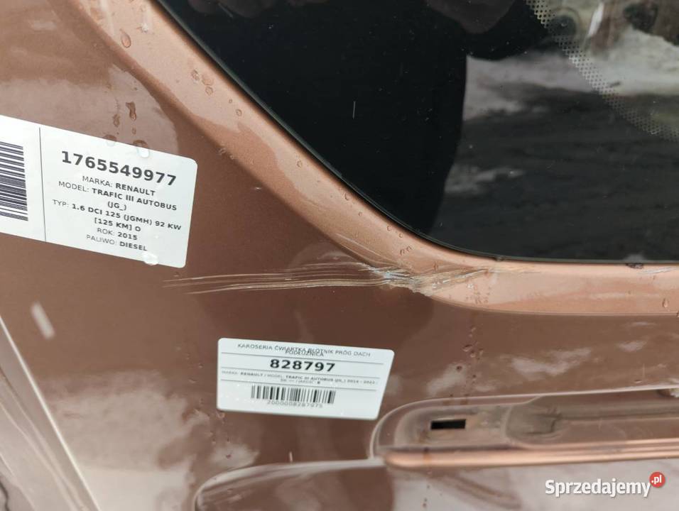 KAROSERIA ĆWIARTKA BŁOTNIK PRÓG DACH PODŁUŻNICA podkarpackie