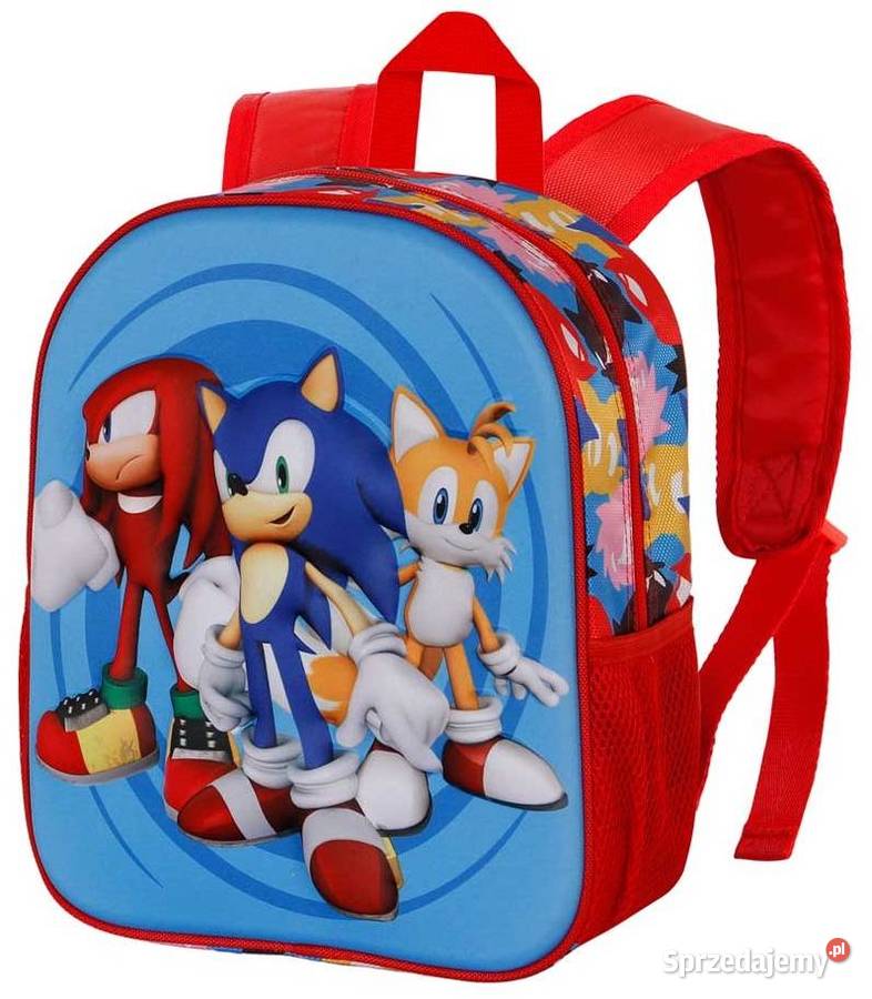 Plecak Plecaczek Sonic Knuckles Tails 3D 31 Mogilany
