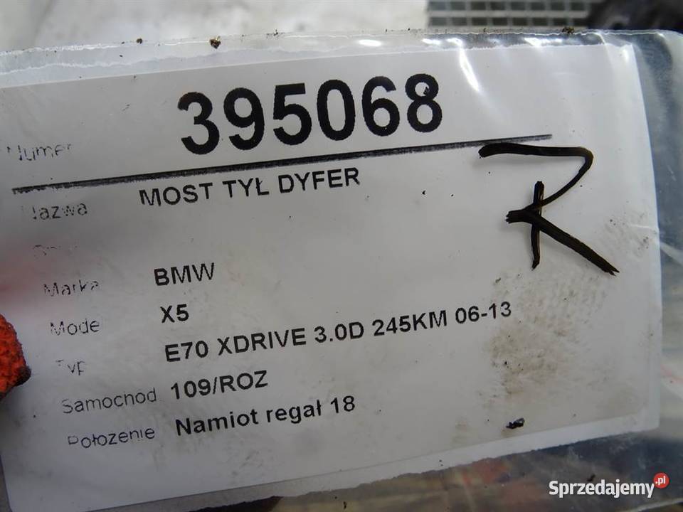 MOST TYŁ DYFER BMW E70 7630912 30 245 0613 SUV