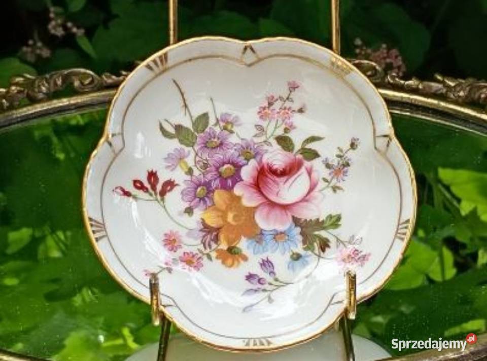 ROYAL CROWN DERBYPOSIES ręcznie malowana złocona Porcelana i szkło Pabianice sprzedam