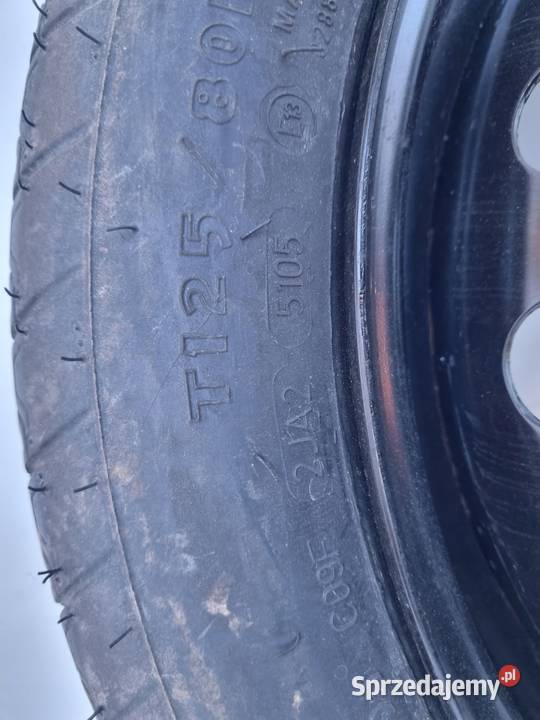 KOŁO DOJAZDOWE dojazdówka 12580 R17 5x112