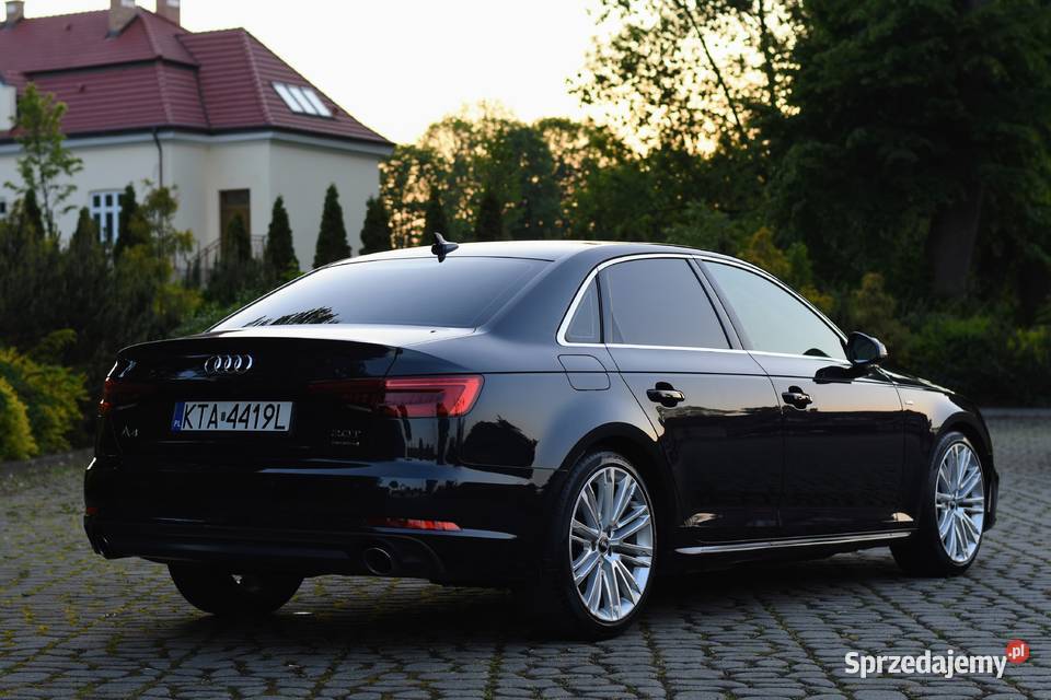 AUDI A4 B9 20TFSI 252 Sline Quattro STronic 2017 Radłów sprzedam