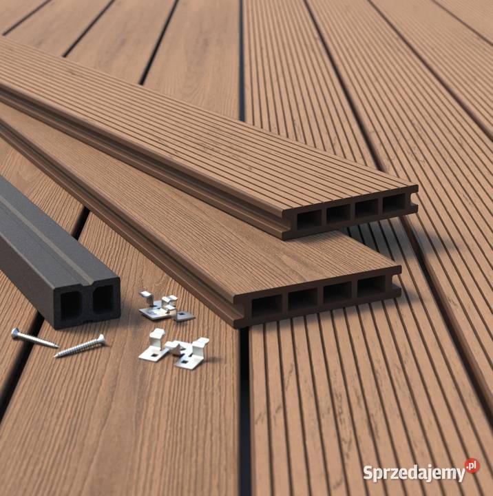 Deska tarasowa kompozytowa BERGDECK S140 Teak Deski tarasowe mazowieckie Warszawa