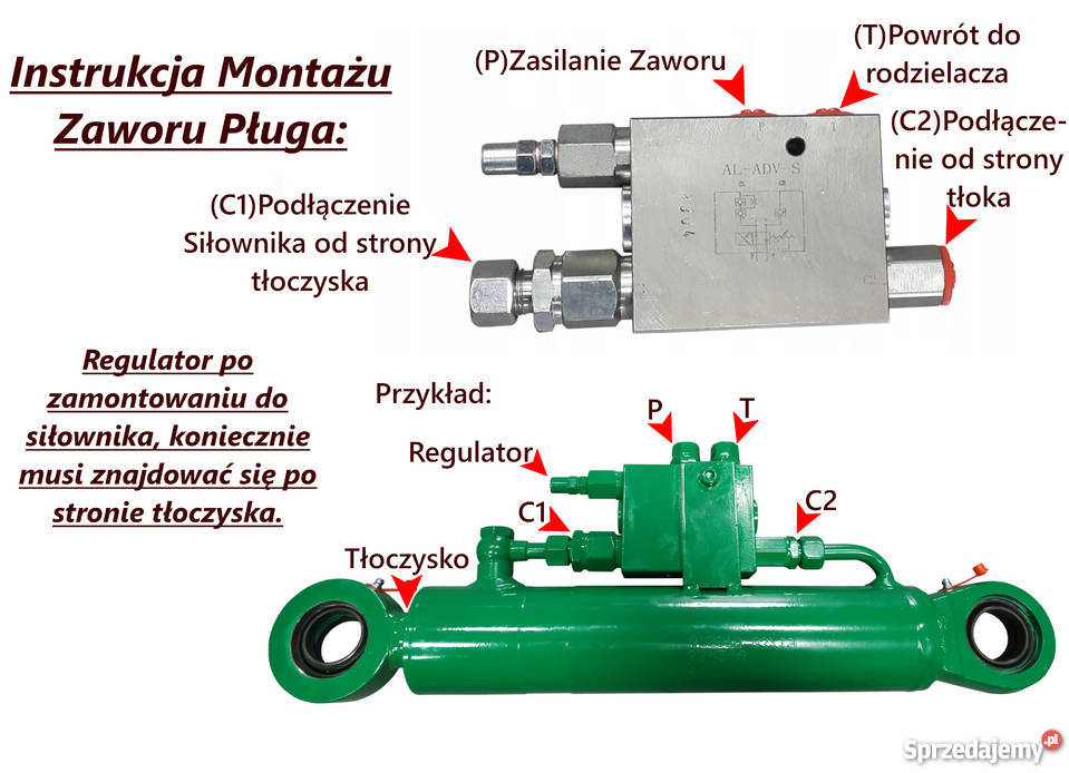 Zawór Hydrauliczny Do Pługa Obrotowego VRAP 4050 Pozostałe Solec Kujawski