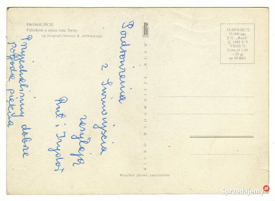 ŚWINOUJŚCIE FALOCHRON POCZTÓWKA