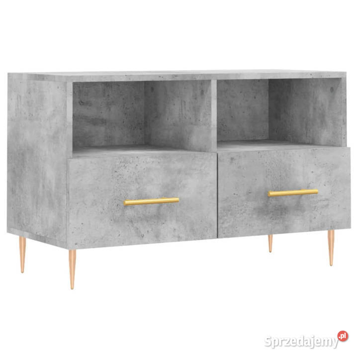 Szafka pod TV szarość betonu 80x36x50 WM828960