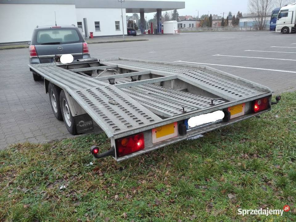 Przyczepa laweta BORO szwajcarka zarejestrowana Ostrów Wielkopolski
