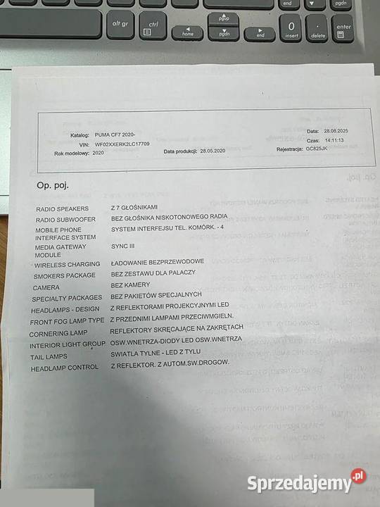 Ford Puma 10 EcoBoost Hybrid STLINE 125 2020r Skarżysko-Kamienna