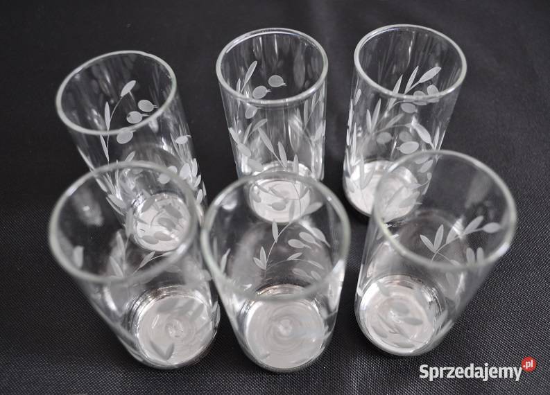 kryształowe literatki z platerowanym spodem Warszawa