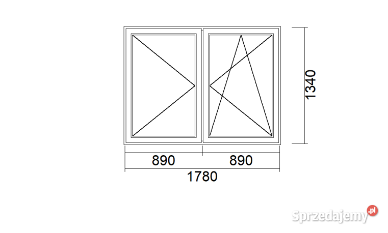 OKNO 2SKsłupek stałyRUR 1780 x 1340 4