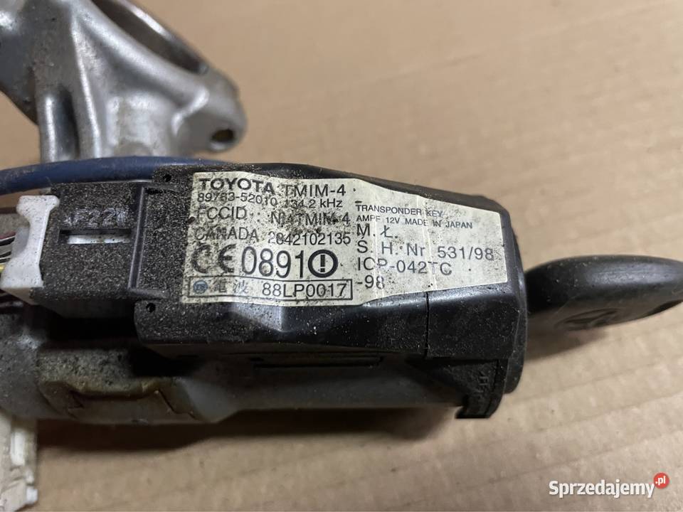 8978352010 stacyjka kluczyk toyota yaris I 1
