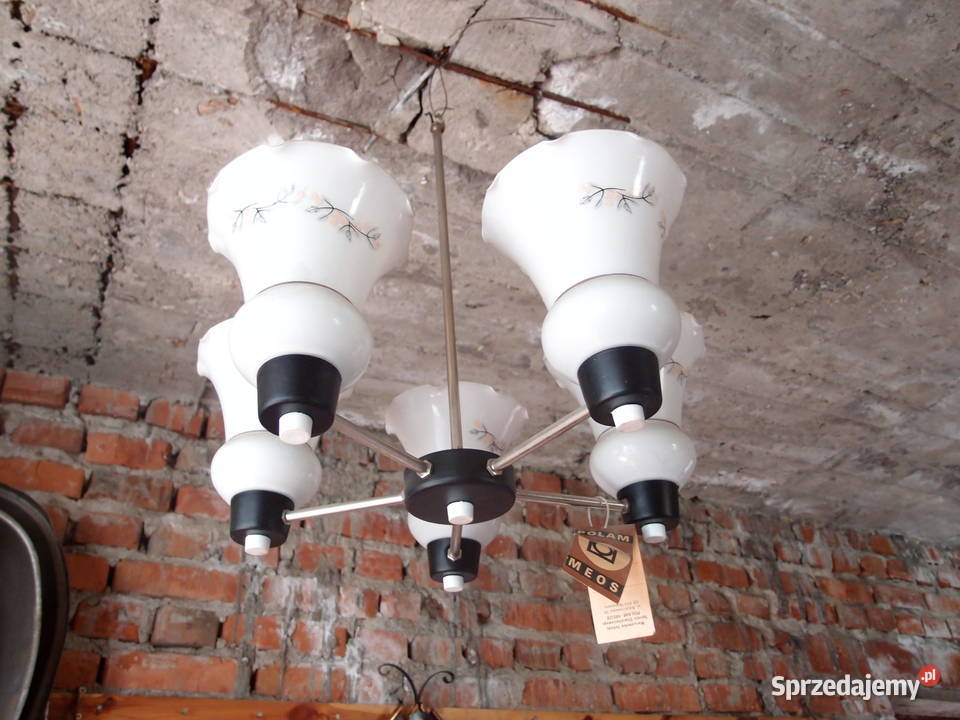 Stylowe Żyrandole kinkiet żyrandol Polam lata 70 łódzkie Łódź