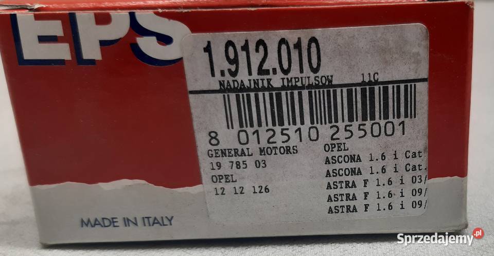 CZUJNIK HALLA OPEL ASTRA F ASCONA C VECTRA A 16i Mielęcin sprzedam