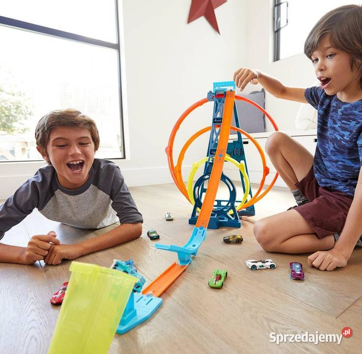 Zestaw Tor 3 Pętle Autka HOT WHEELS Potrójna Mogilany