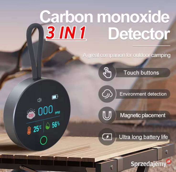 Detektor tlenku węgla 3 w 1 turystyczny Pozostałe Ząbki