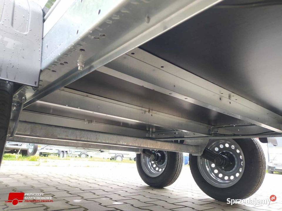 Przyczepa burty ALU wym 264x126x30cmdwuosiowa towarowe
