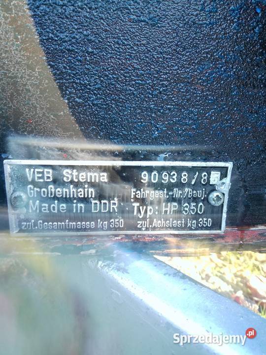 przyczepa lekka Wykroty