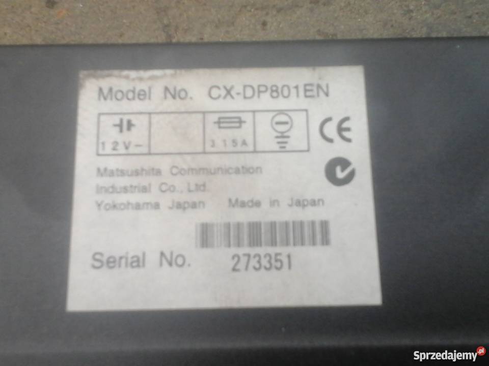 Zmieniarka Panasonic DP801 Motoryzacja mazowieckie Błonie sprzedam