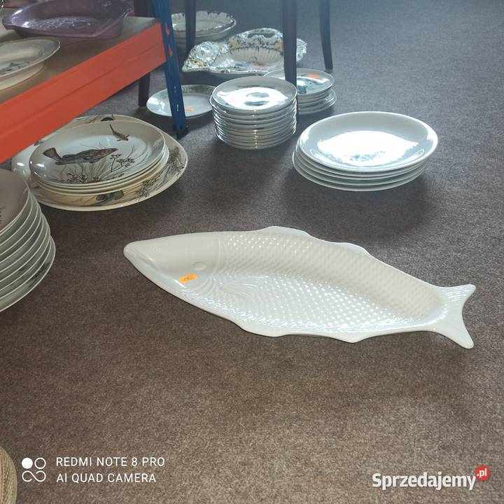 Półmisek Biała ryba Półmisek o ciekawym Gdańsk