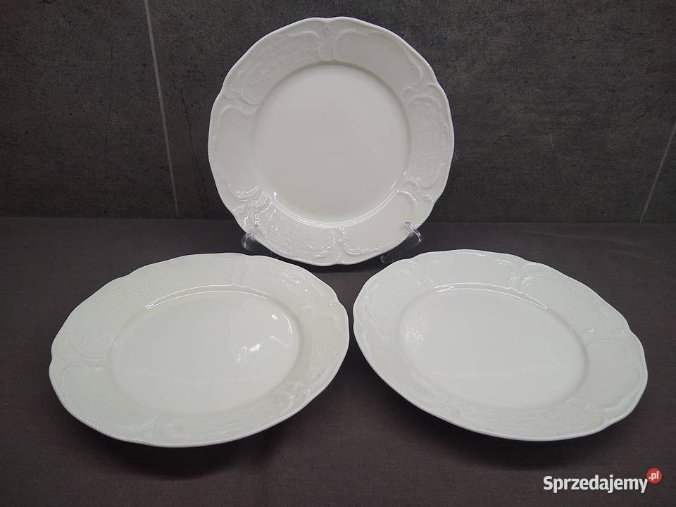 Rosenthal Sanssouci talerze płytkie ecru 3 Porcelana i szkło Kalisz sprzedam
