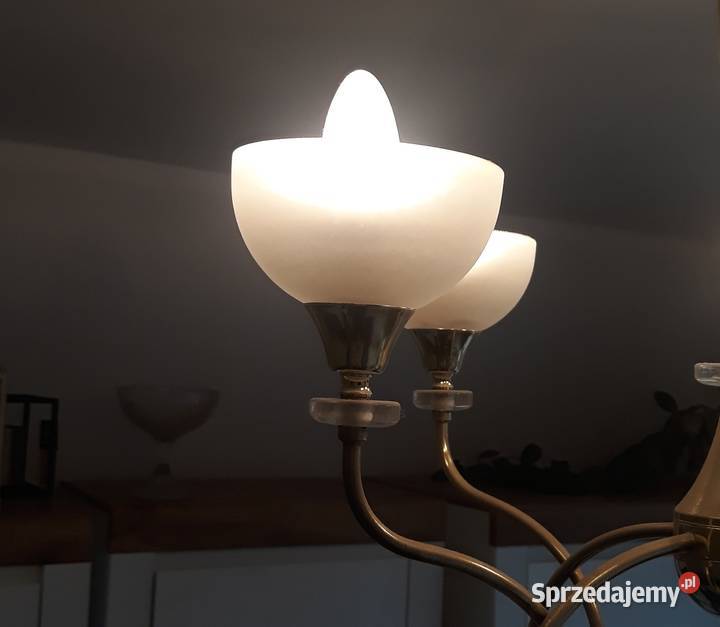 Piękny złoty żyrandol inny kolor Szczecin