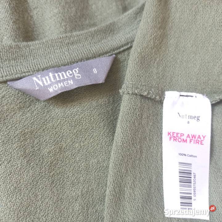 Sukienka zielona Dzianina r 3840 Bawełna NOWA Białystok