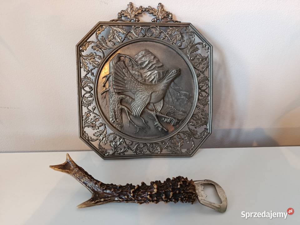 Ozdoby Myśliwskie Patera Cynowa Otwieracz Sporty strzeleckie i myślistwo Brodnica