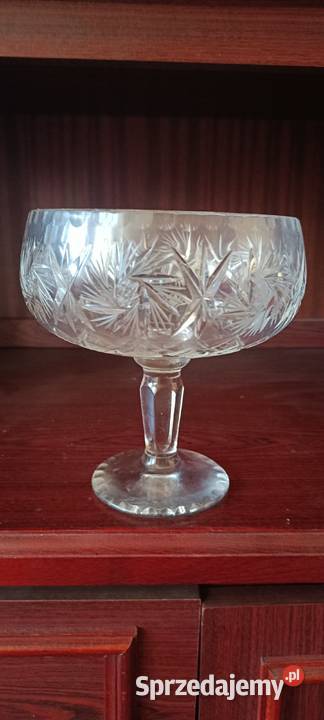 Patera na słodycze piękny kryształ wys 20 fi 18 dolnośląskie Wrocław