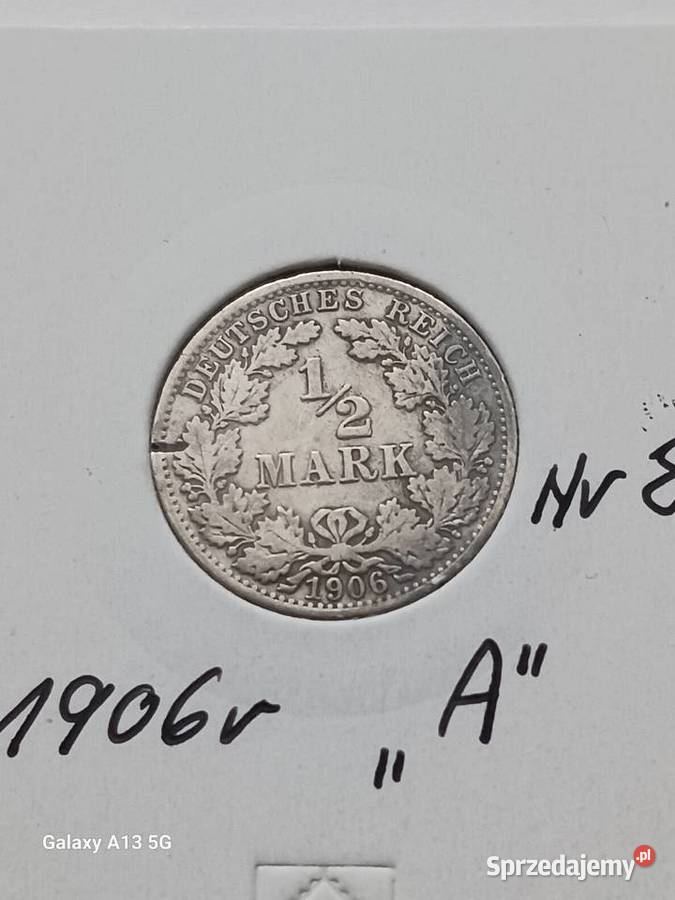 12 Marki Prusy 1906 r 8 mennica A Konin