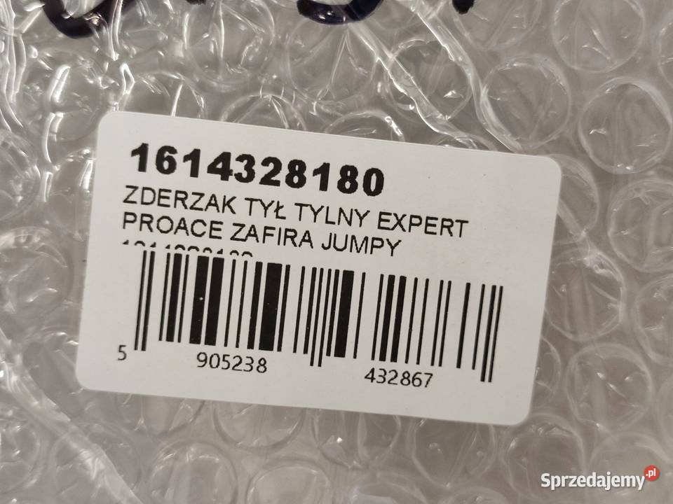 ZDERZAK TYLNY EXPERT PROACE ZAFIRA JUMPY V 2016 sprzedam