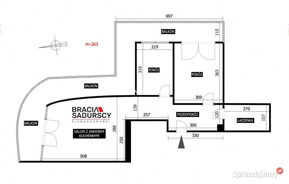 Mieszkanie 4843m2 3 pokojowe Kraków małopolskie sprzedam