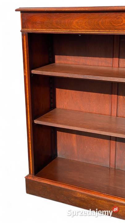 Stylowy intarsjowany regał orzech Gryfice sprzedam