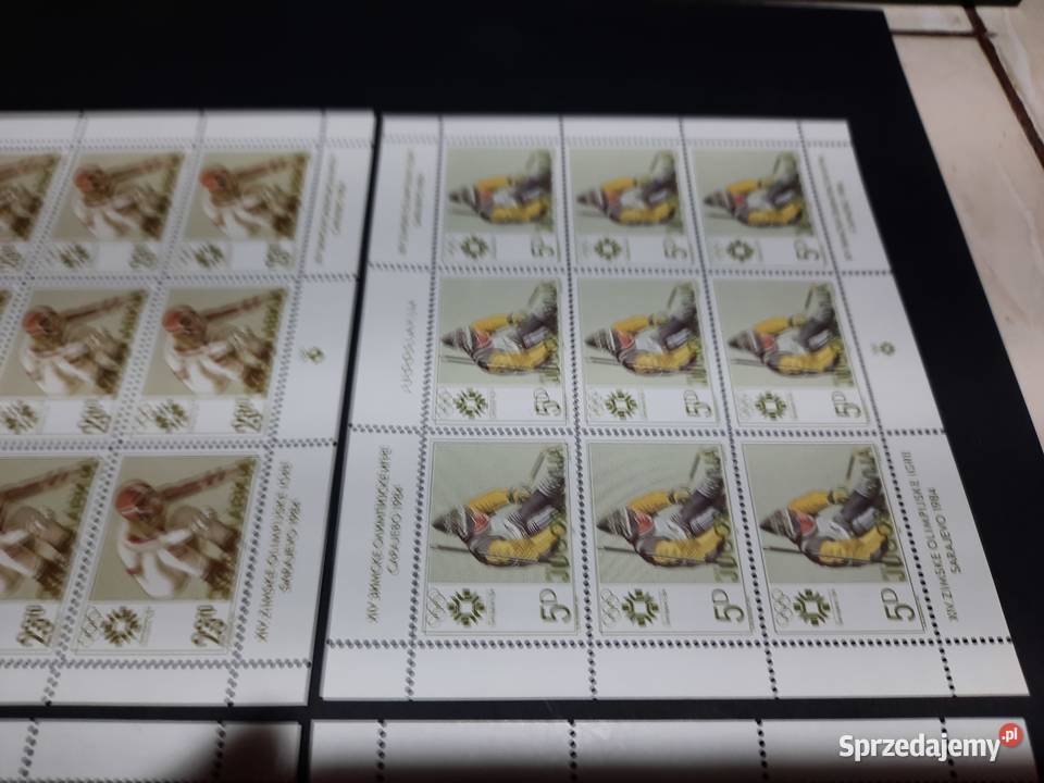 znaczki JUGOSŁAWIA 1984 Olimpiada Sarajewo 8 Warszawa