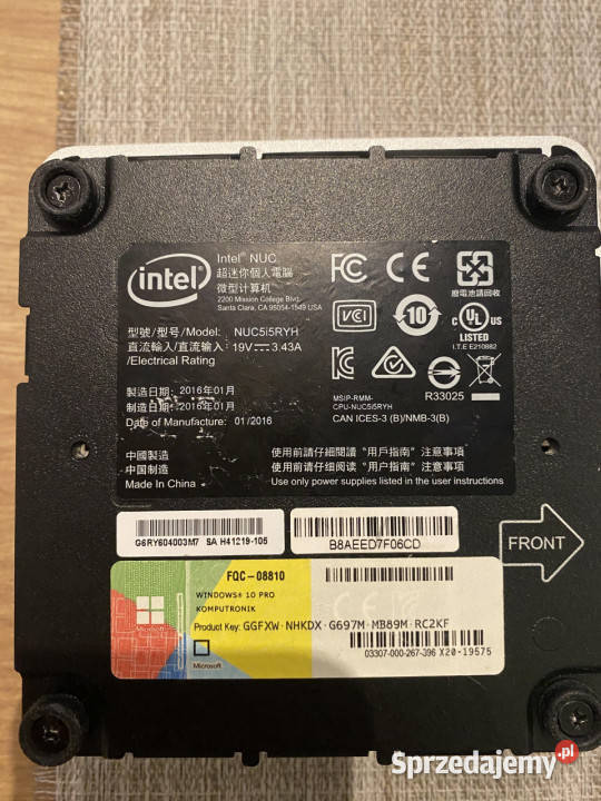 Mikrokomputer Mini PC Intel NUC5i5RYH zamiast Jastrzębniki sprzedam