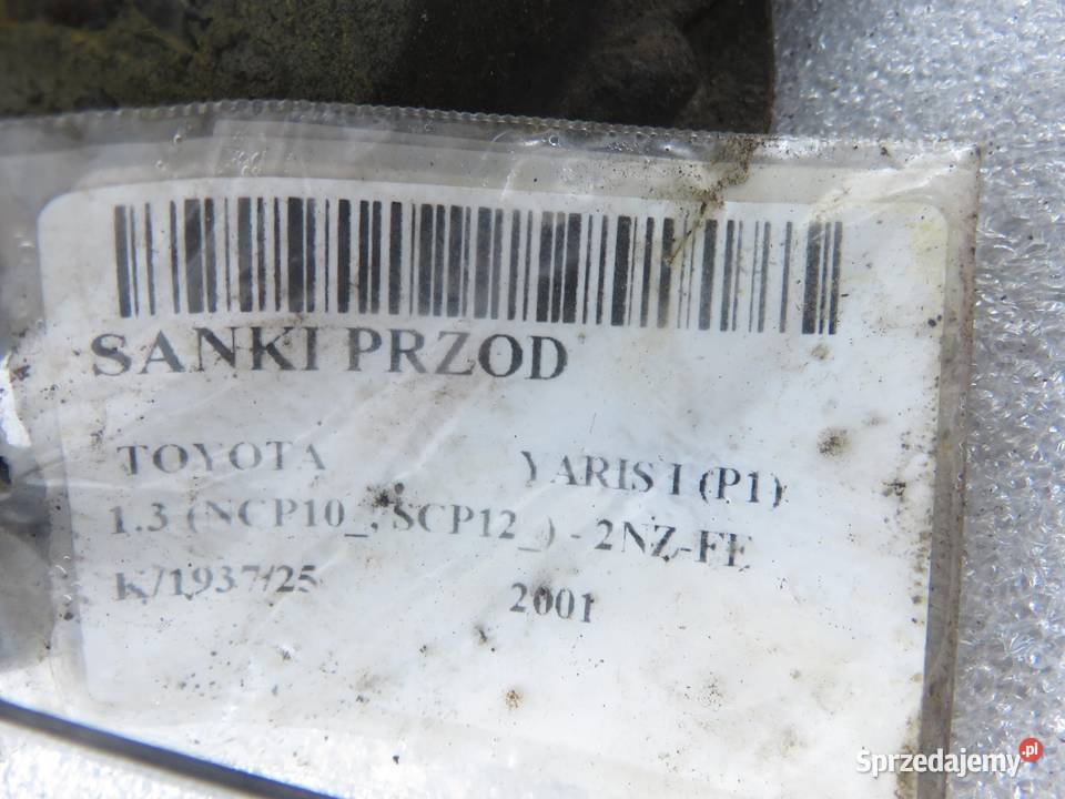 SANKI PRZÓD TOYOTA YARIS I P1 13 VVTi 86 2NZFE