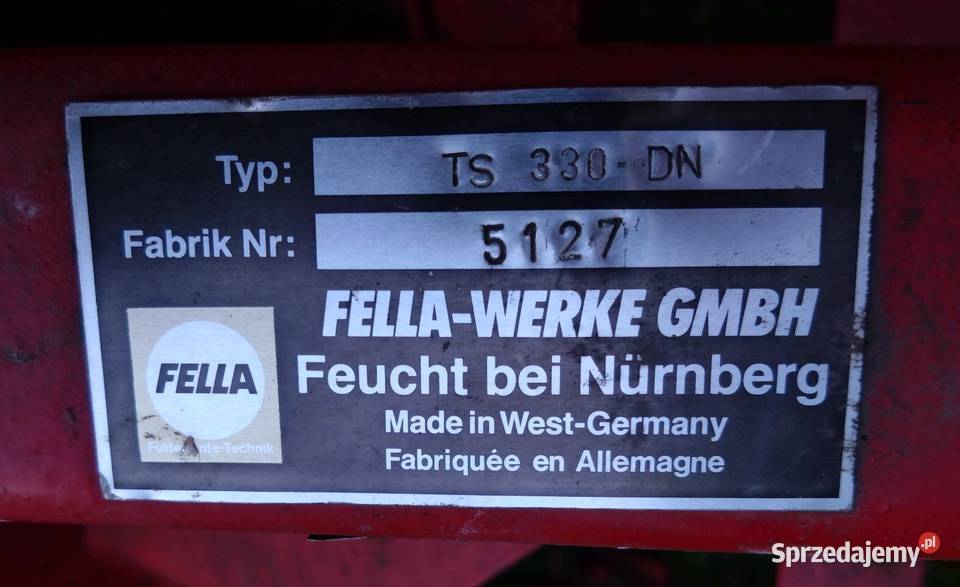 Zgrabiarka Fella Werke TS 330 DN Karuzela Ekran Pratków
