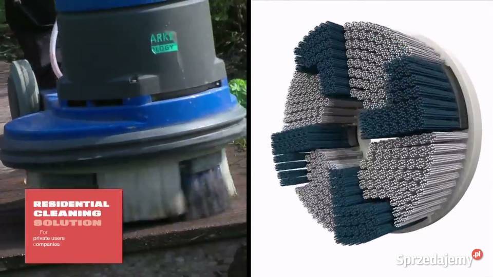 Mycie kostki szorowarka TMC do kostki brukowej Lublin