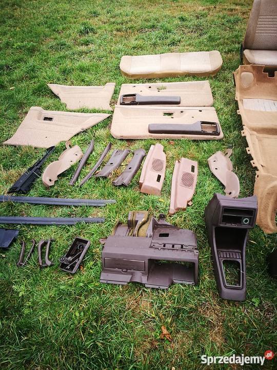 Brązowe wnętrze golf mk 2 3d fotele półskóry Nowogard