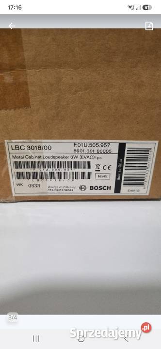 Bosch głośnik metalowy Pozostałe Grudziądz
