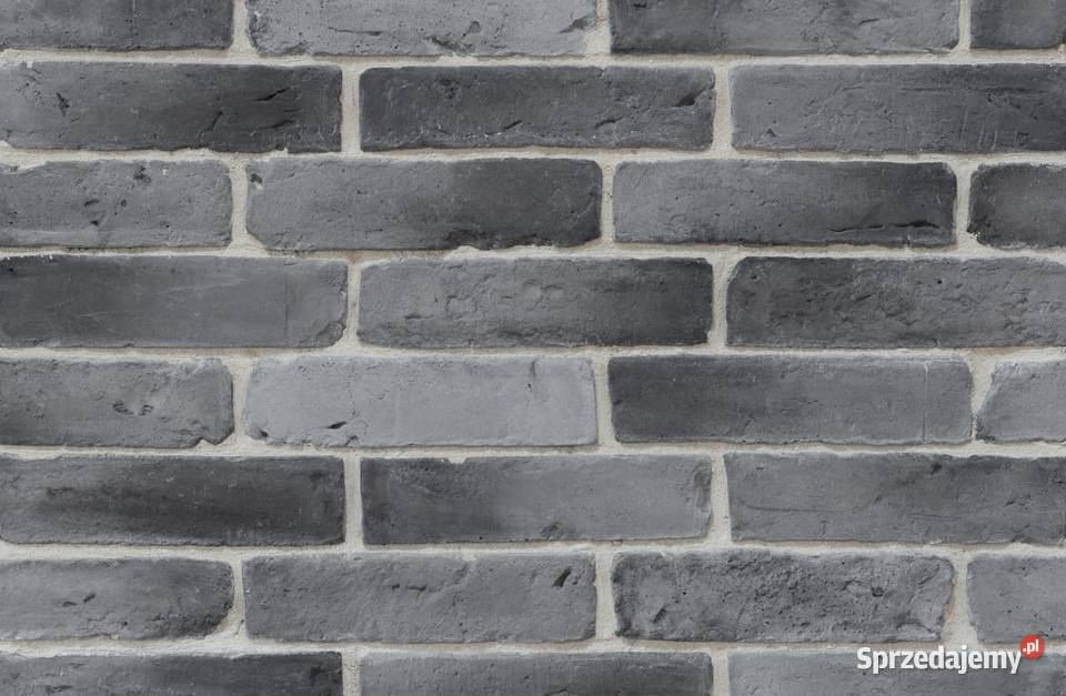 Płytki z cegły grafitowe